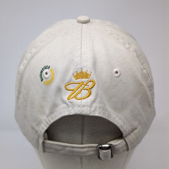 Budweiser Clover Slideback Baseball Hat Beige One Size Embroidered - Picture 7 of 11